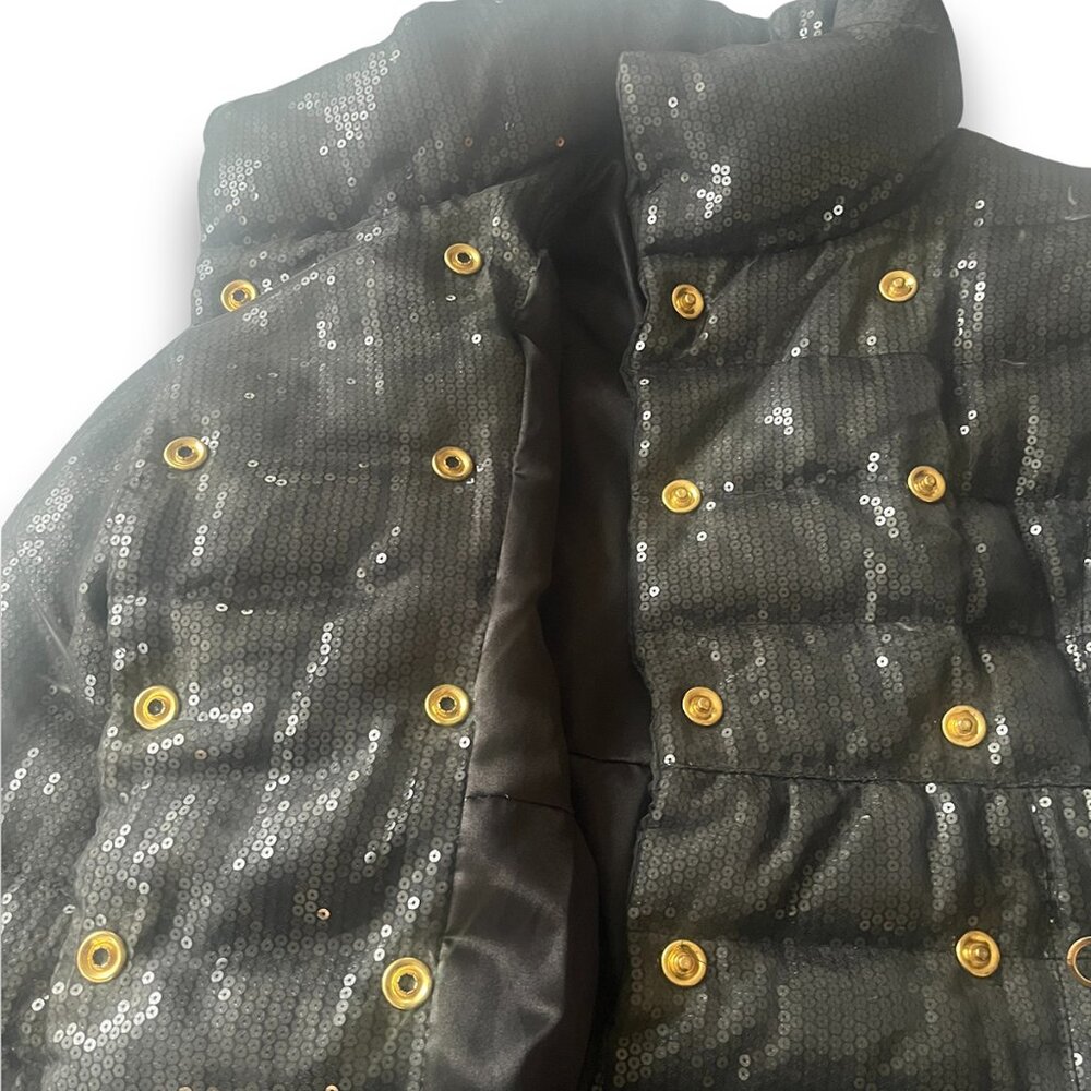 NWOT Rocawear Black Sequin Women’s Puffer Jacket, XL - Picture 9 of 10